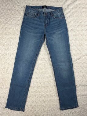 7 For All Mankind Kids Straight-Leg Jeans in Medium Blue Wash